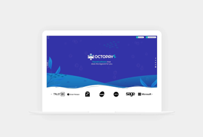 An image of Octopaye's home page