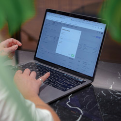 An illustration of a lighthouse with Octopaye branding and promotional text about transparency and trust.