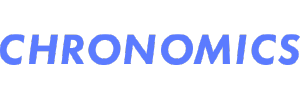 The logo for Chronomics