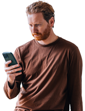 man with phone