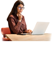 woman with laptop