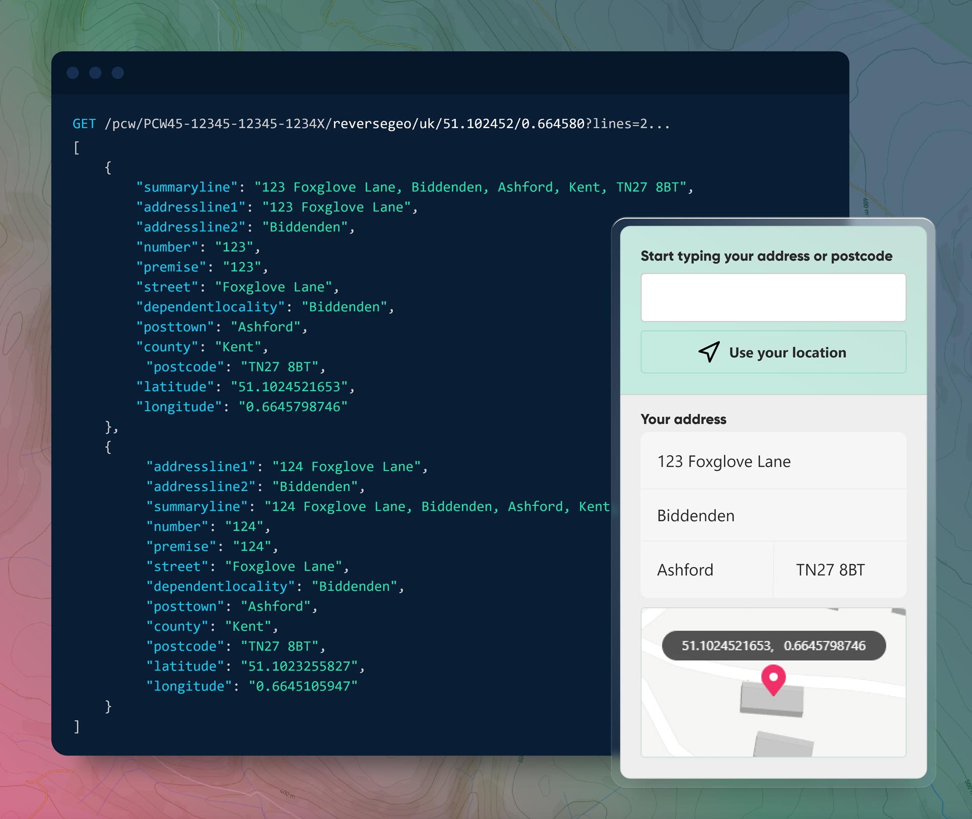 Postcoder now supports reverse geocoding